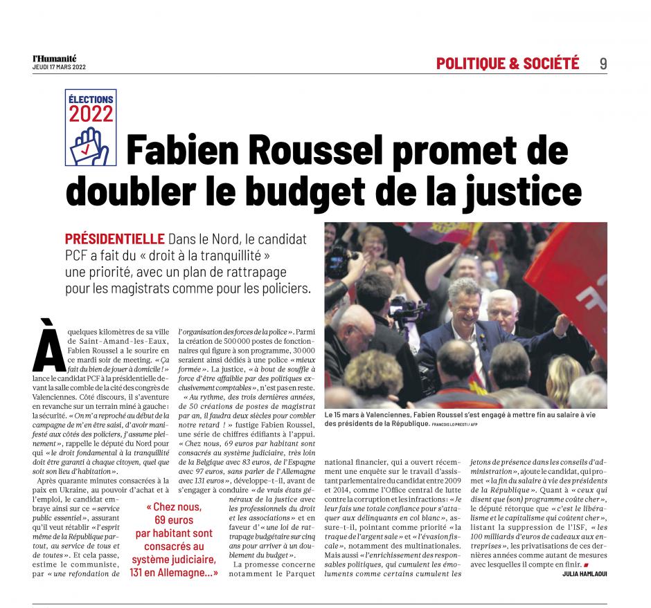 20220317-L'Huma-Valenciennes-Fabien Roussel promet de doubler le budget de la justice