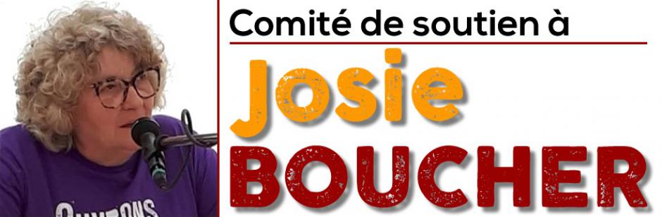 Lettre d'information du comité de soutien à Josie Boucher